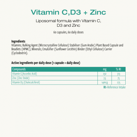 Vitamín C, D3 + Zinek