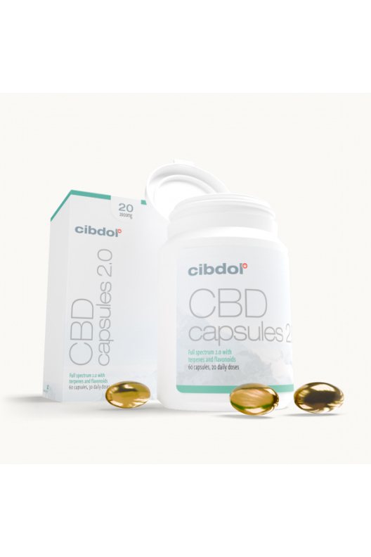 20% CBD Gelové Kapsle (2000mg)