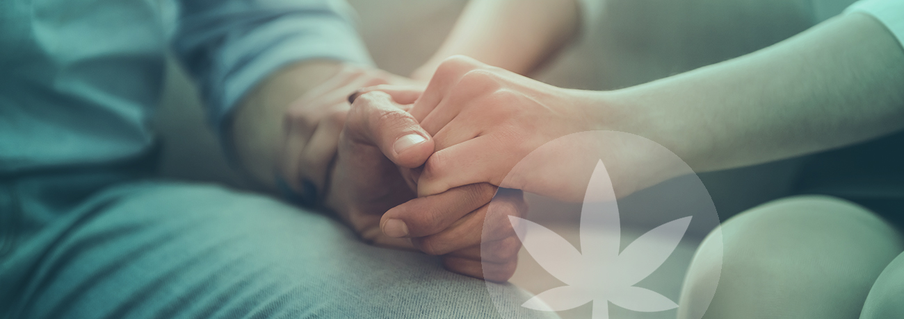Holding hands for depression support