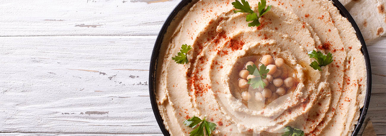 Hummus s CBD olejem